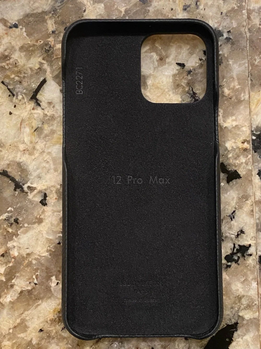 Louis Vuitton Black Monogram iPhone Case
